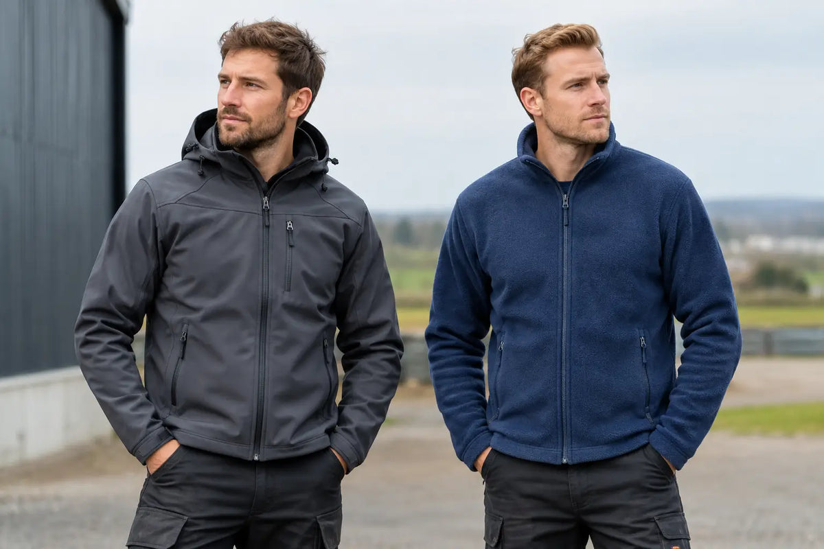 Softshell vs Fleece Workwear for UK Teams