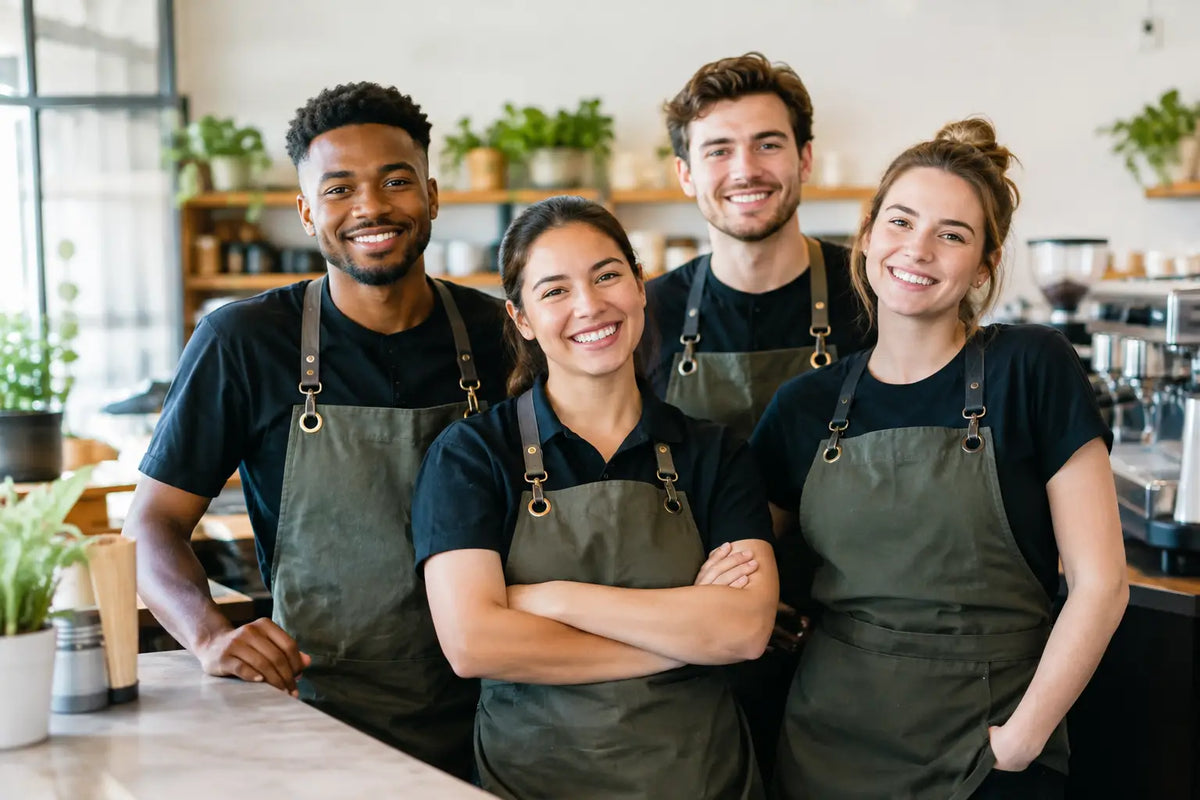 A Café Team Branding Example for Busy Teams