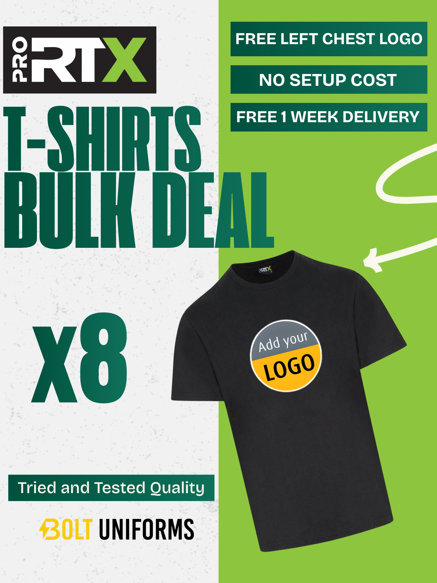 Pro RTX T-Shirt x8 Pack Bundle