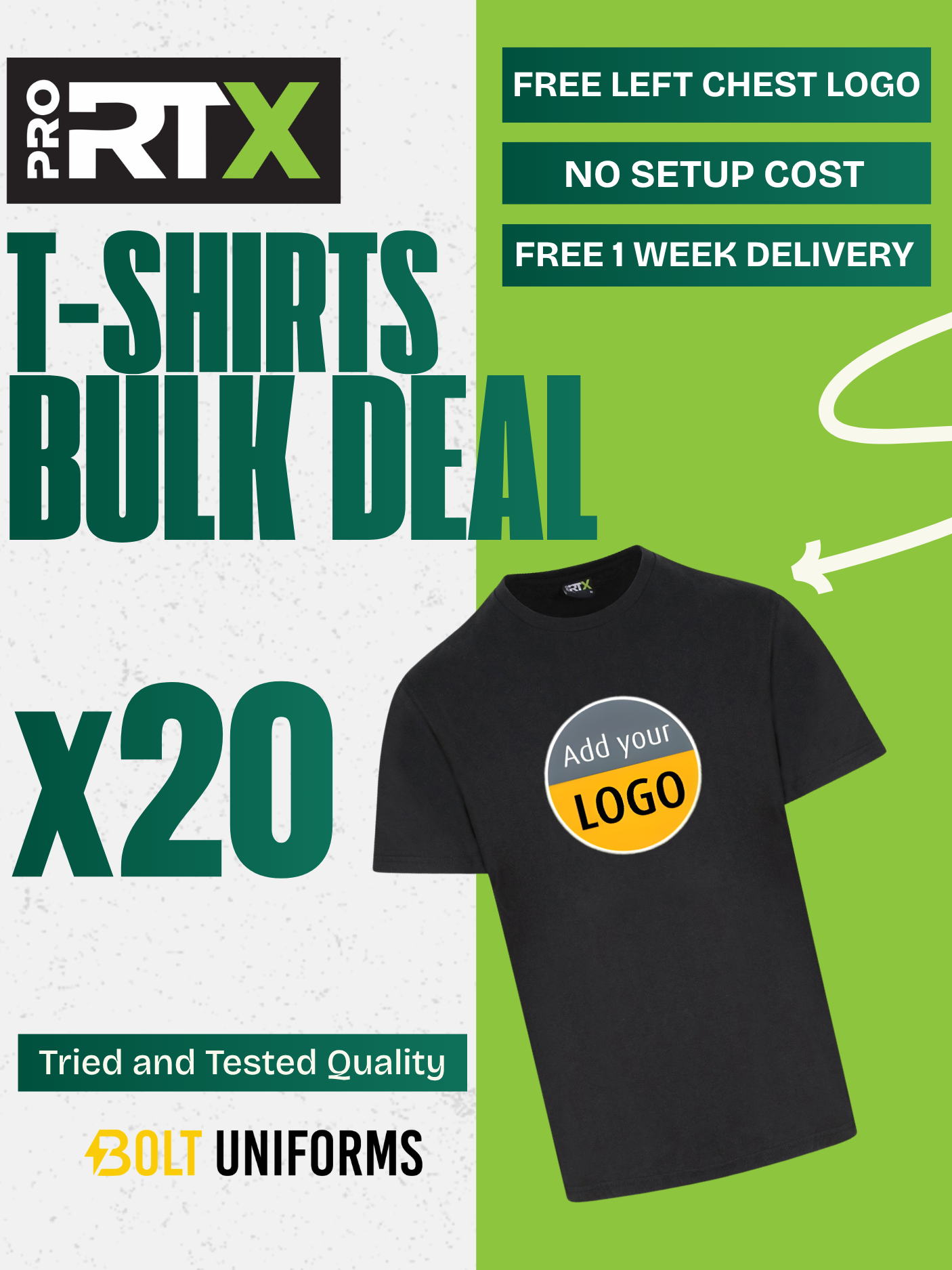 Pro RTX T-Shirt x20 Pack Bundle