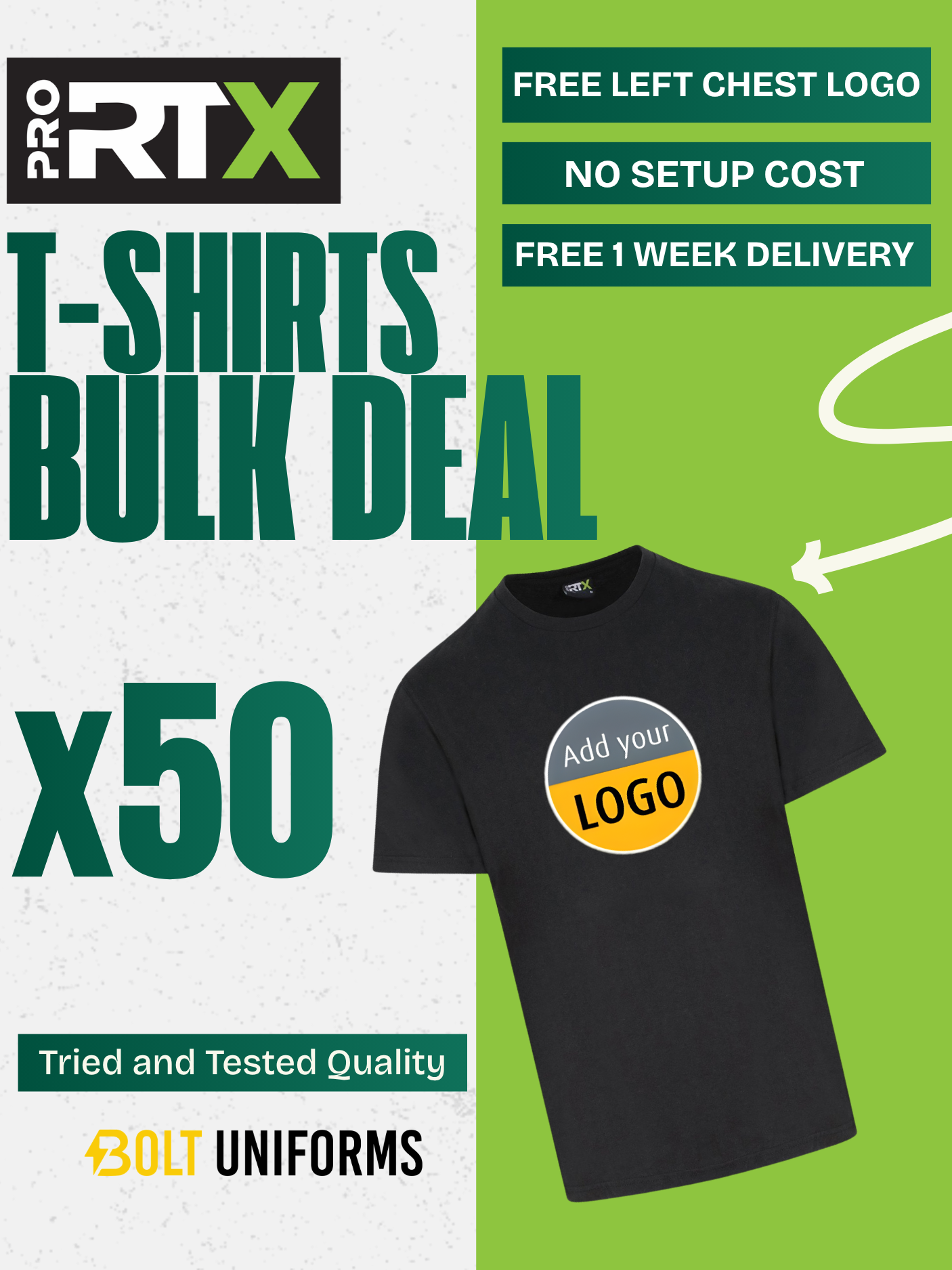 Pro RTX T-Shirt x50 Pack Bundle