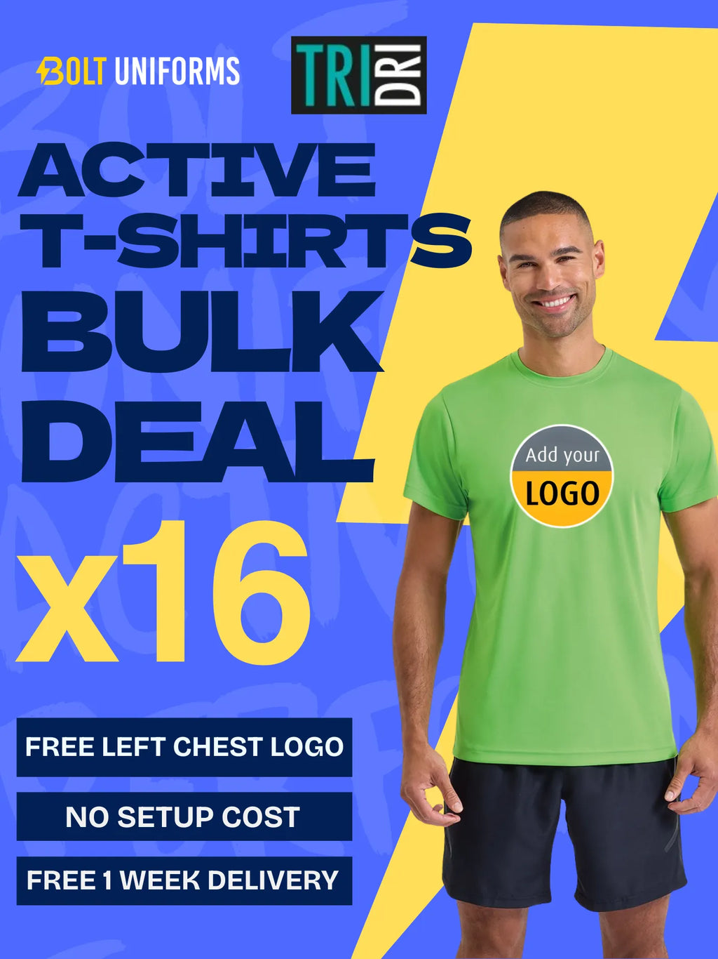 TriDri Performance T-shirt x16 Pack Bundle