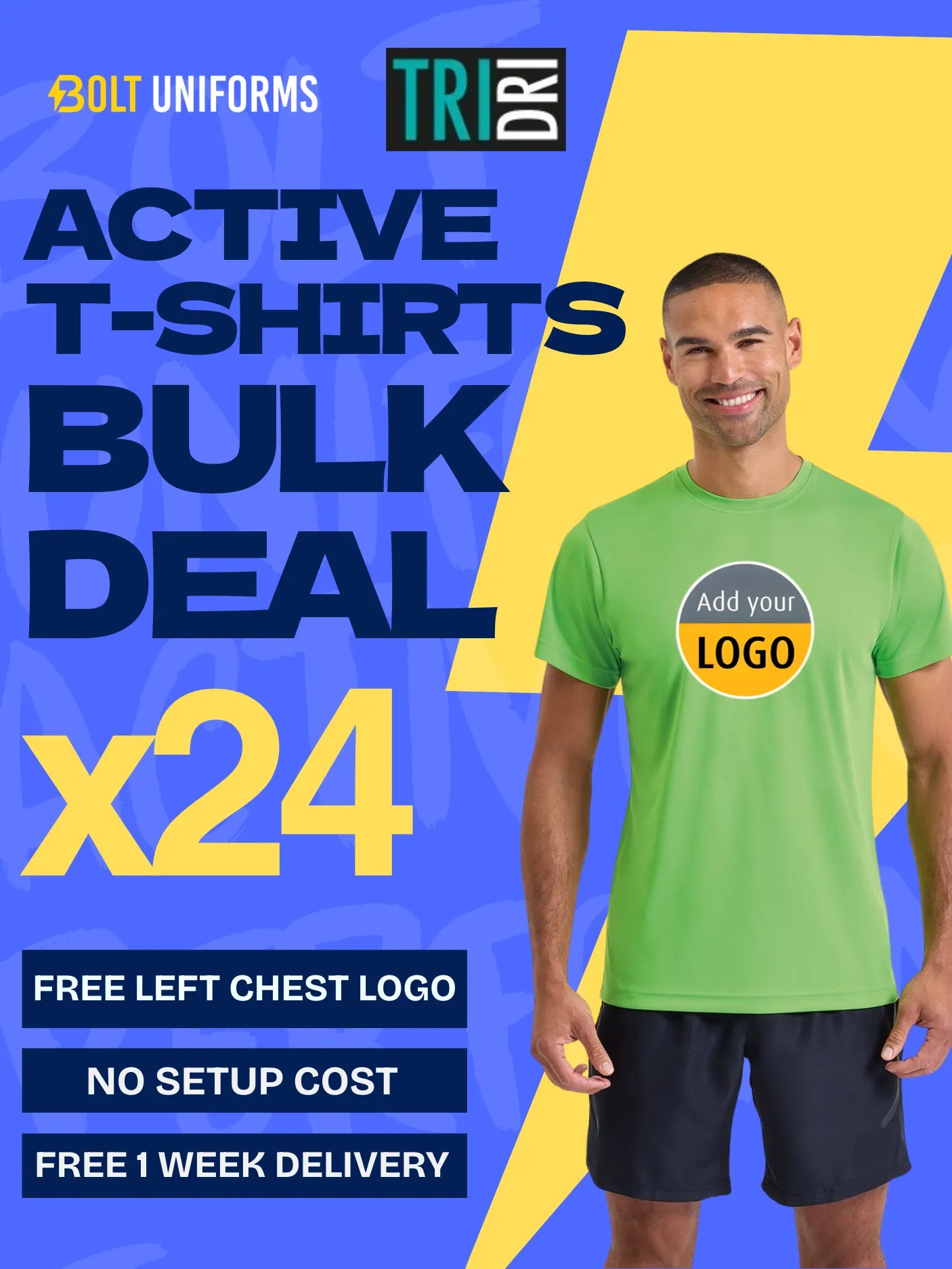 TriDri Performance T-shirt x24 Pack Bundle