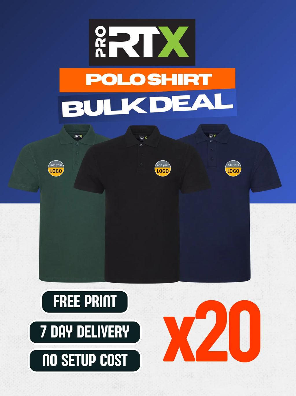Pro RTX Pro Polo x20 Pack Bundle