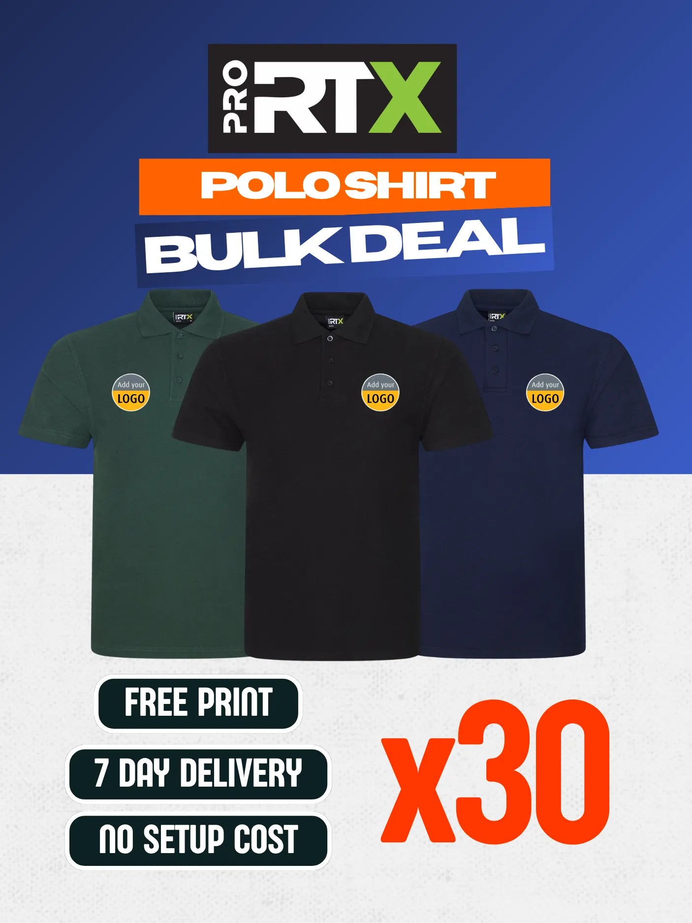 Pro RTX Pro Polo x30 Pack Bundle