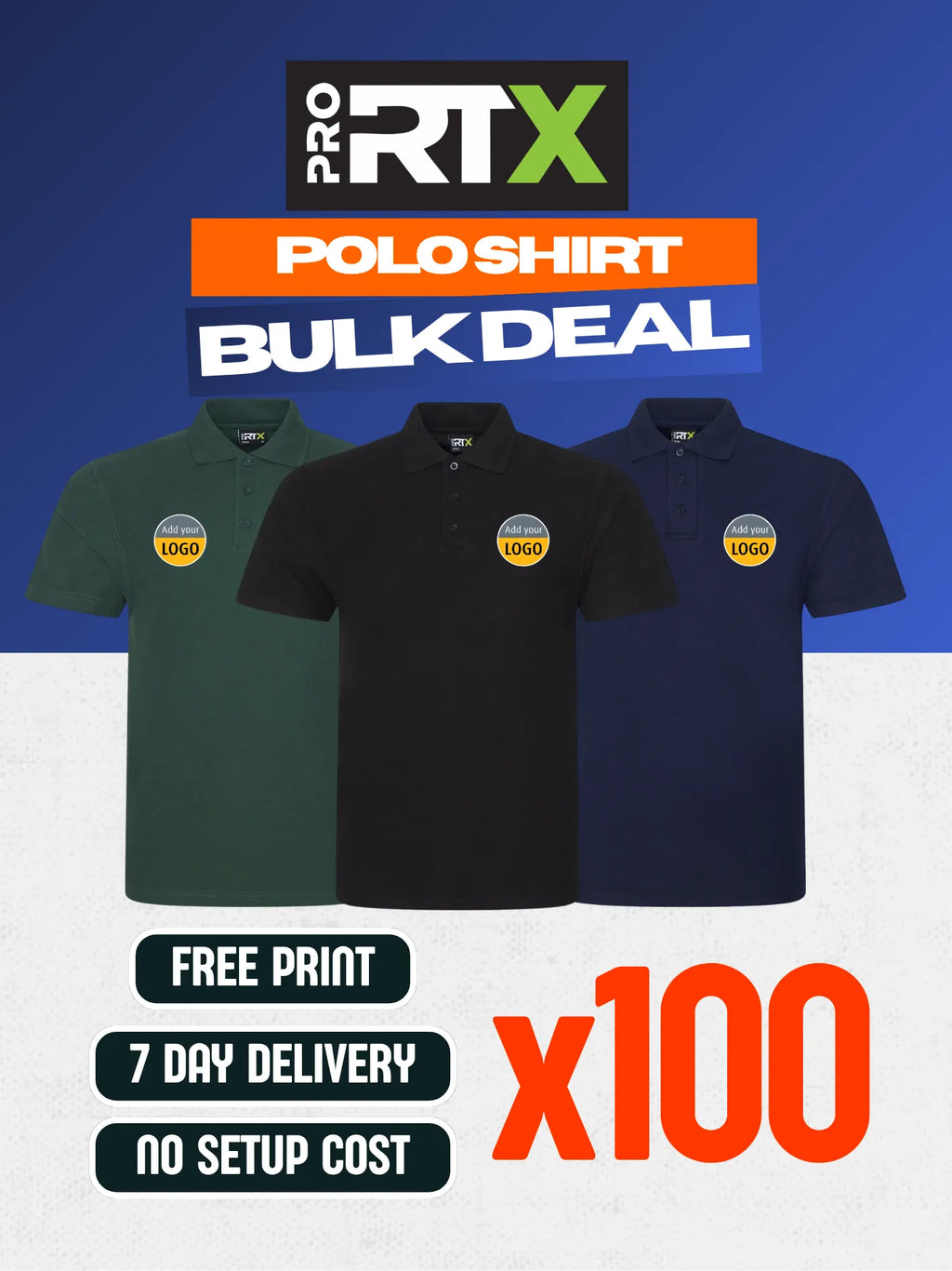 Pro RTX Pro Polo x100 Pack Bundle