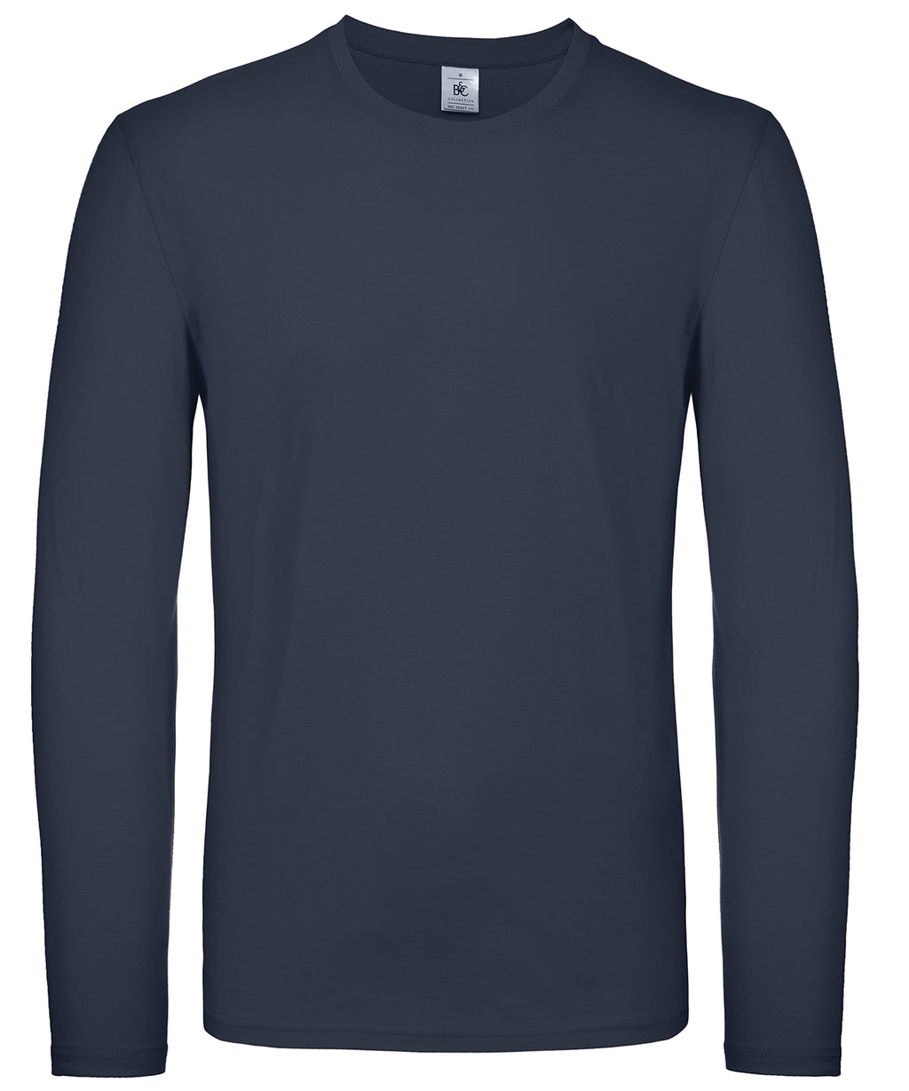 B&C #E150 long sleeve — Navy