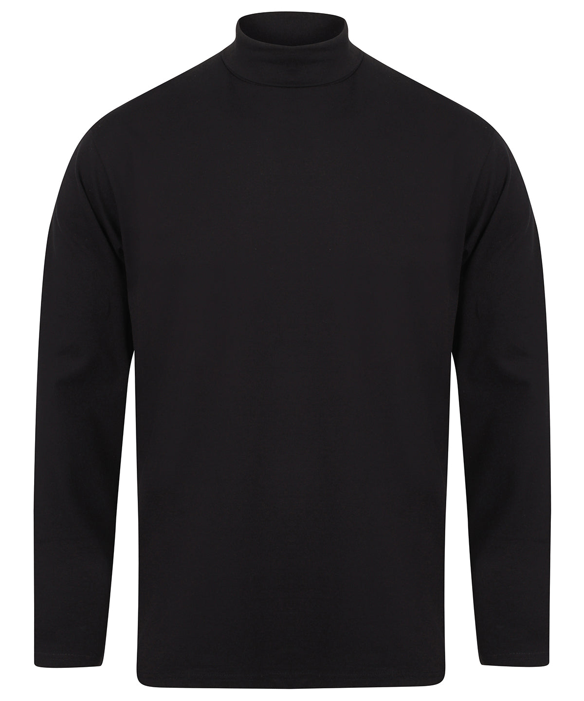 Long sleeve roll neck top — Navy