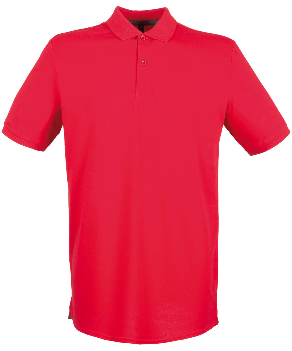 Micro-fine piqué polo shirt — Classic Red*