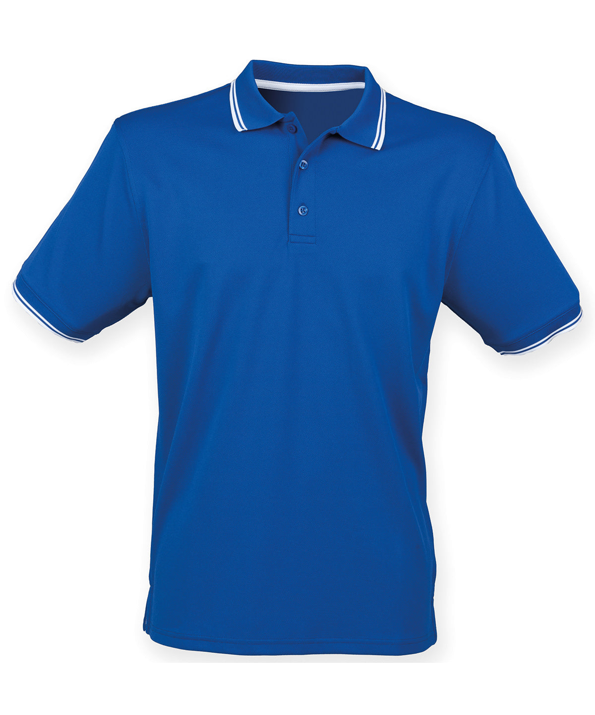 Double tipped Coolplus® polo shirt — Royal/White