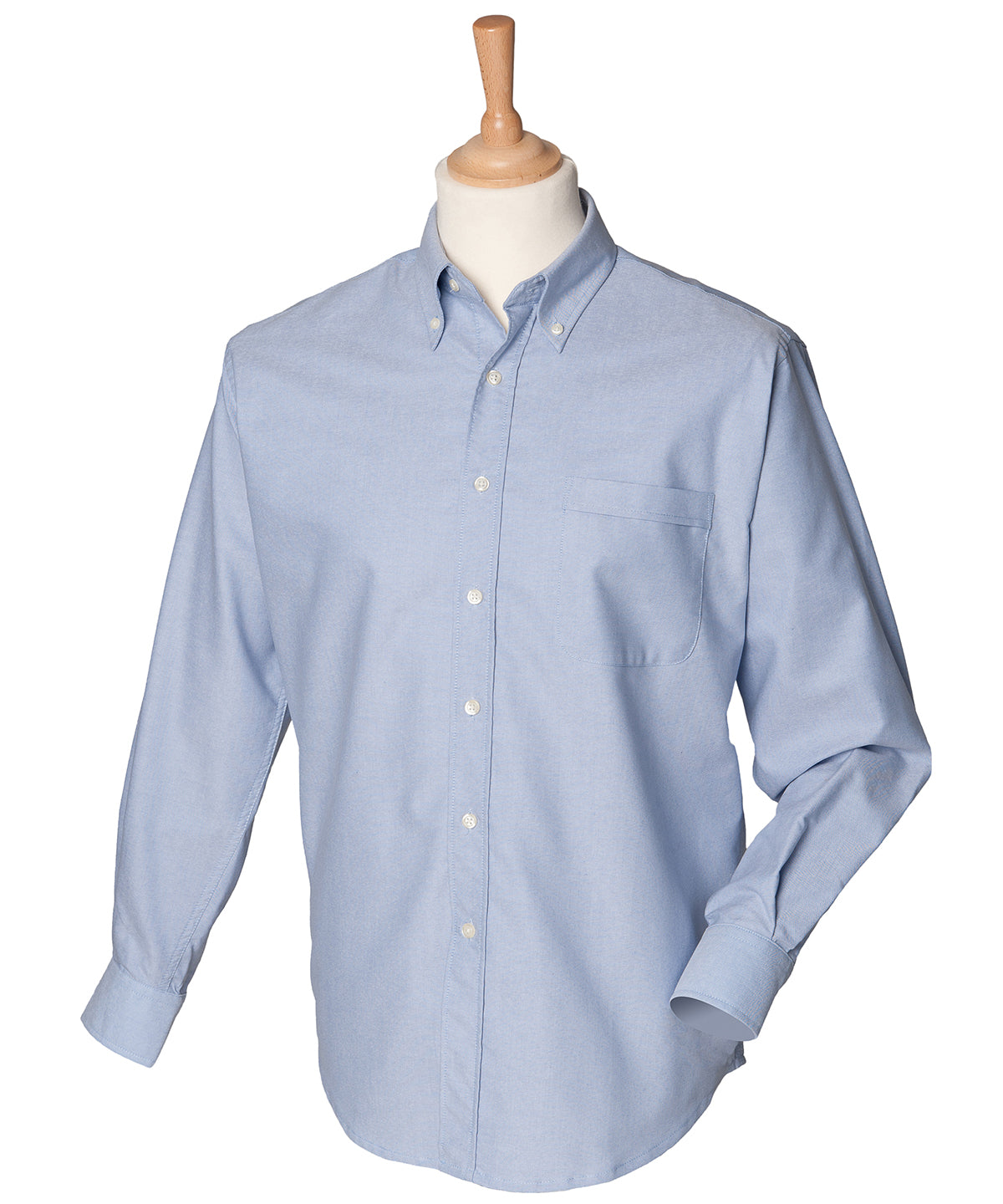 Long sleeve classic Oxford shirt — Blue*