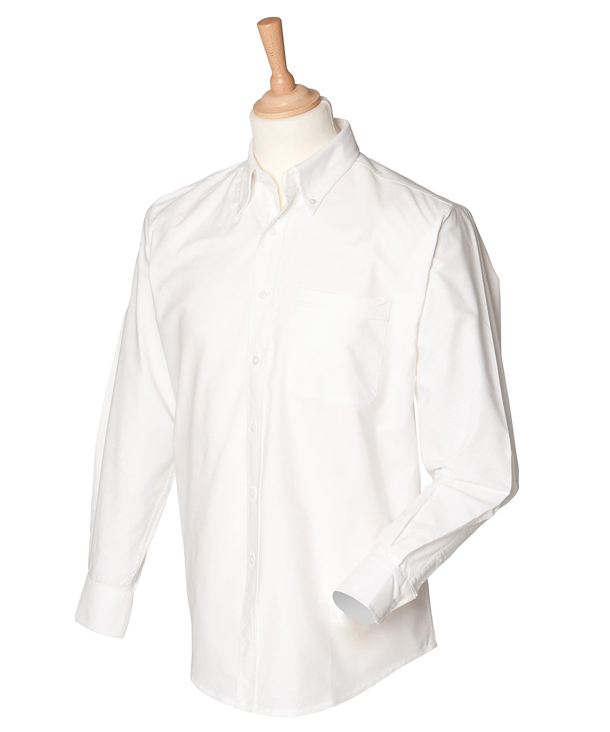 Long sleeve classic Oxford shirt — White*