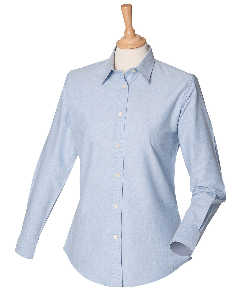 Women's classic long sleeve Oxford shirt — Blue