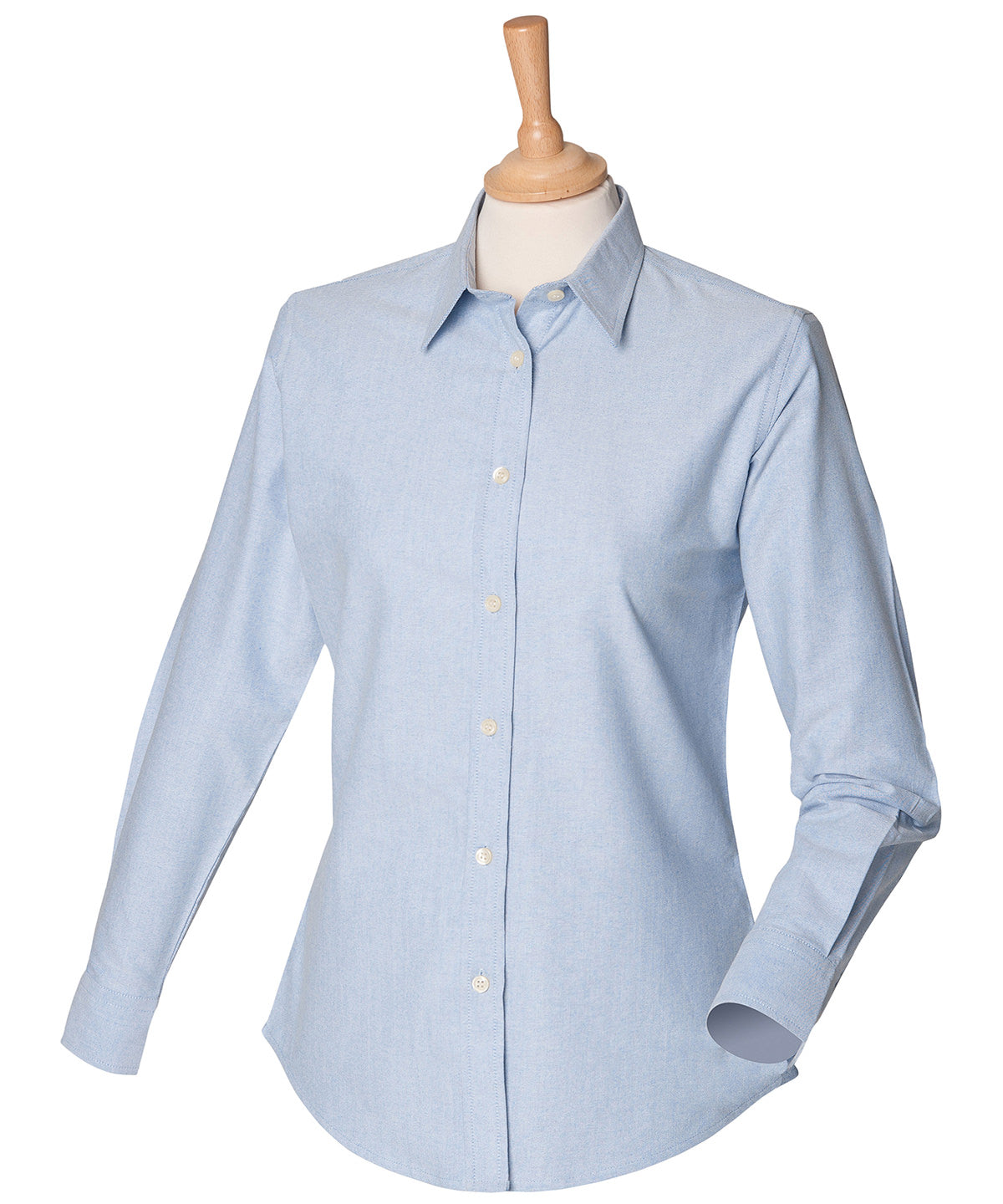 Women's classic long sleeve Oxford shirt — Blue