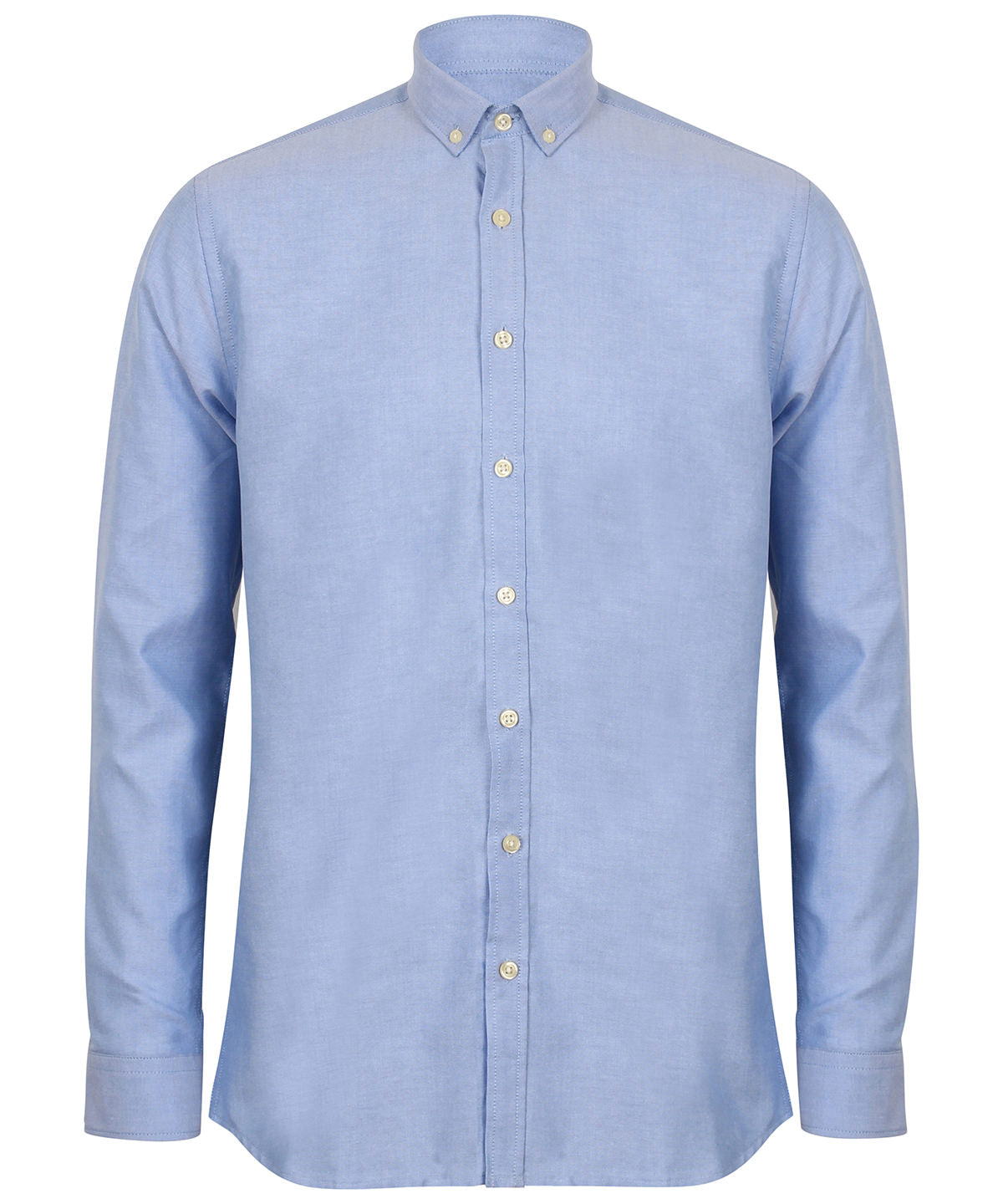 Modern long sleeve Oxford shirt — Blue