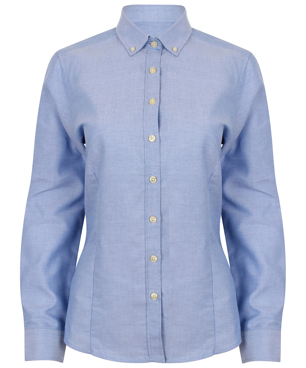 Women's modern long sleeve Oxford shirt — Blue