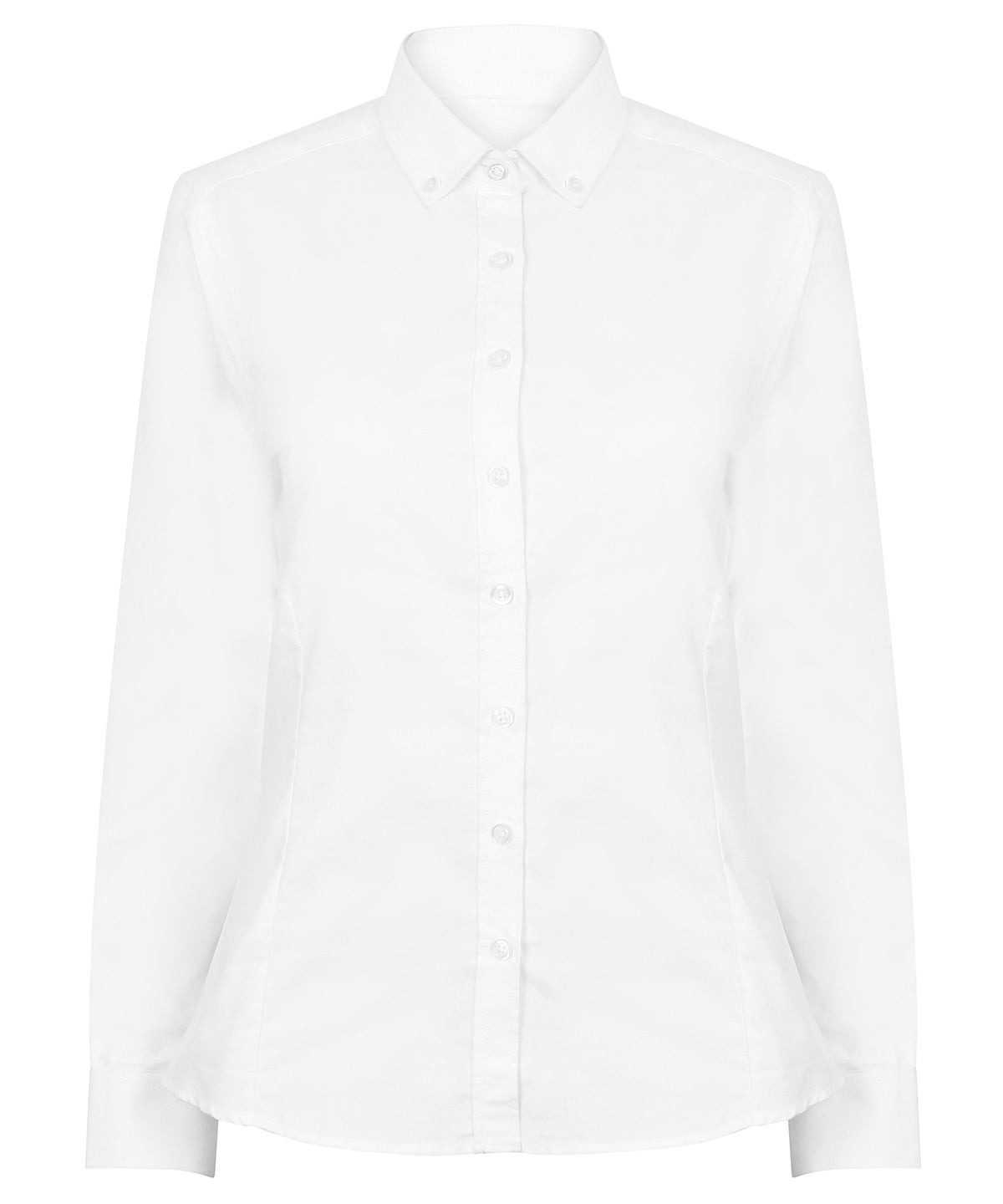 Women's modern long sleeve Oxford shirt — White
