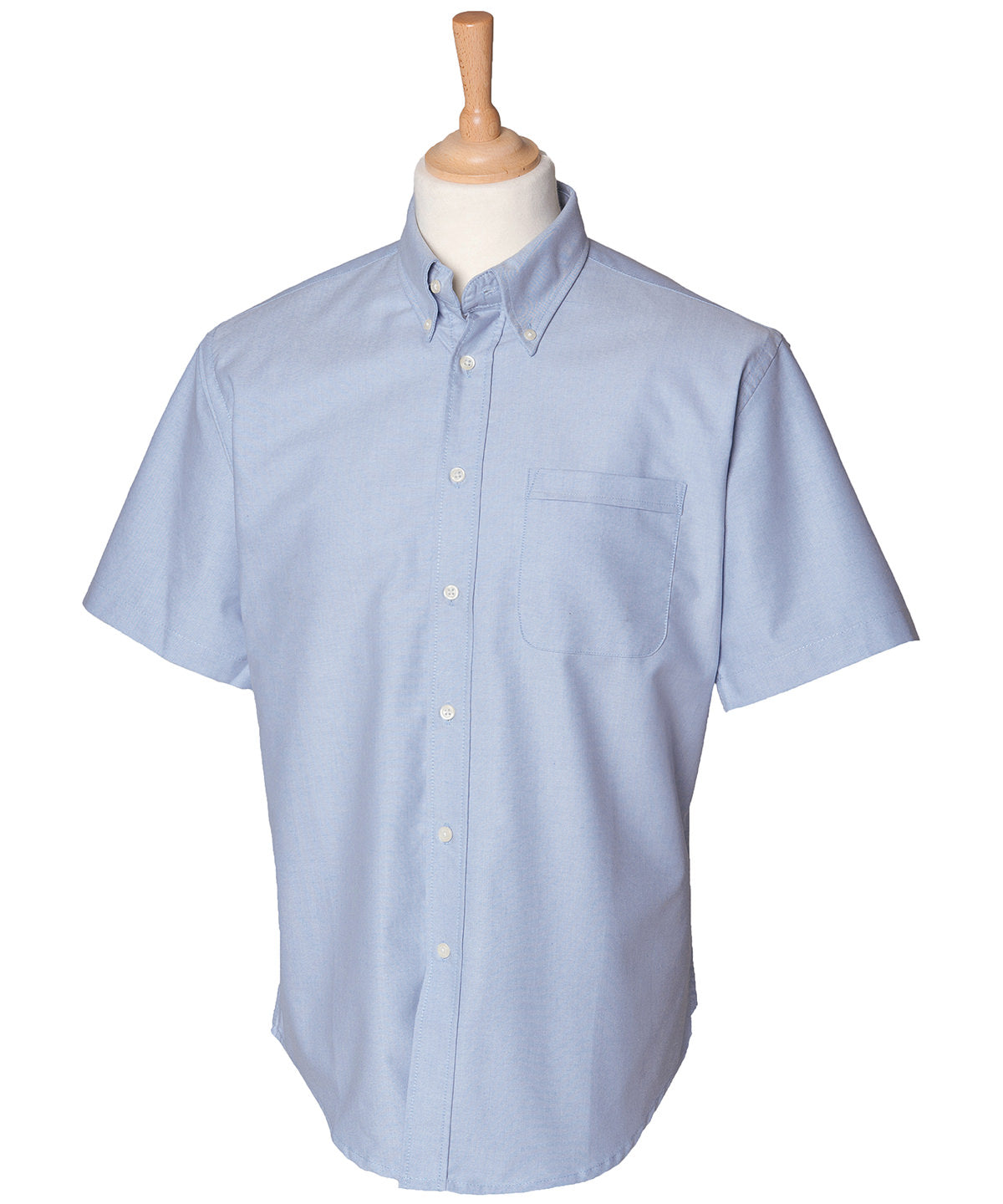 Short sleeve classic Oxford shirt — Blue*