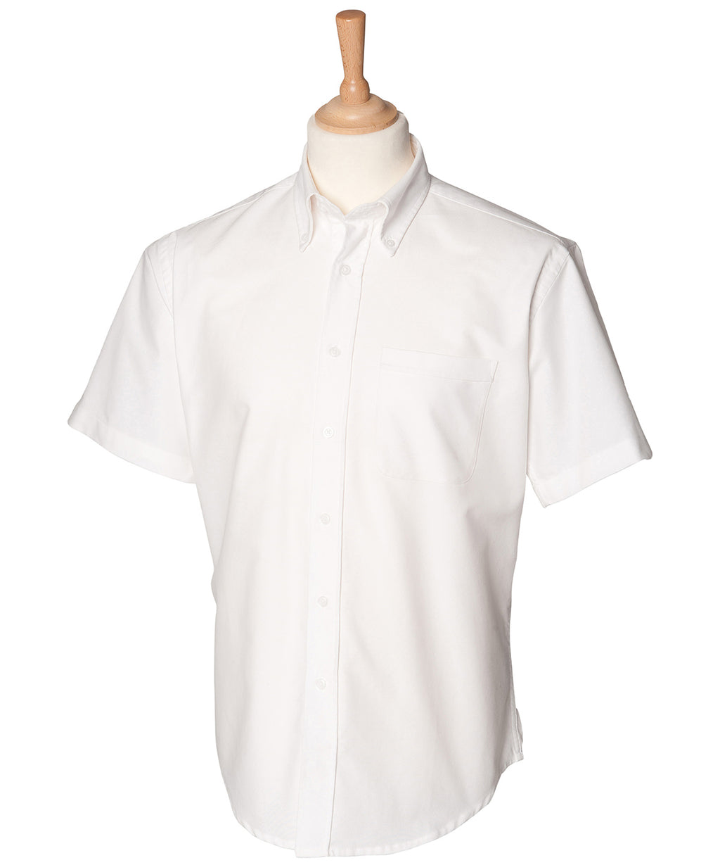 Short sleeve classic Oxford shirt — White*