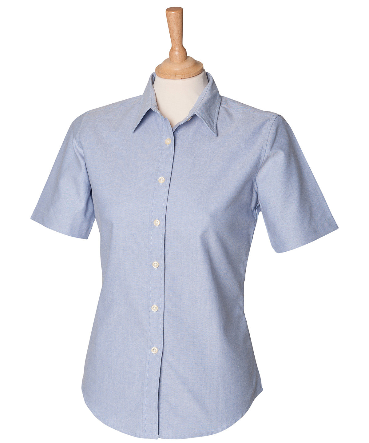 Women's short sleeve classic Oxford shirt — Blue*