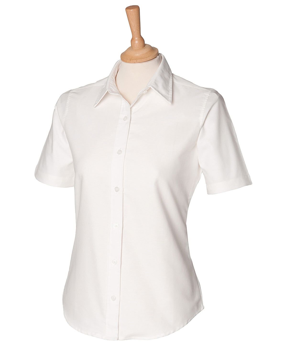 Women's short sleeve classic Oxford shirt — White*