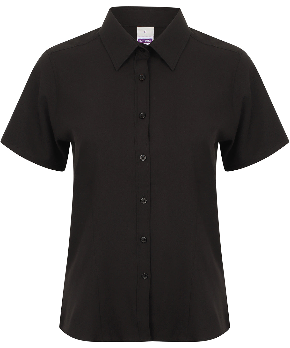 Women's wicking antibacterial short sleeve shirt — Black