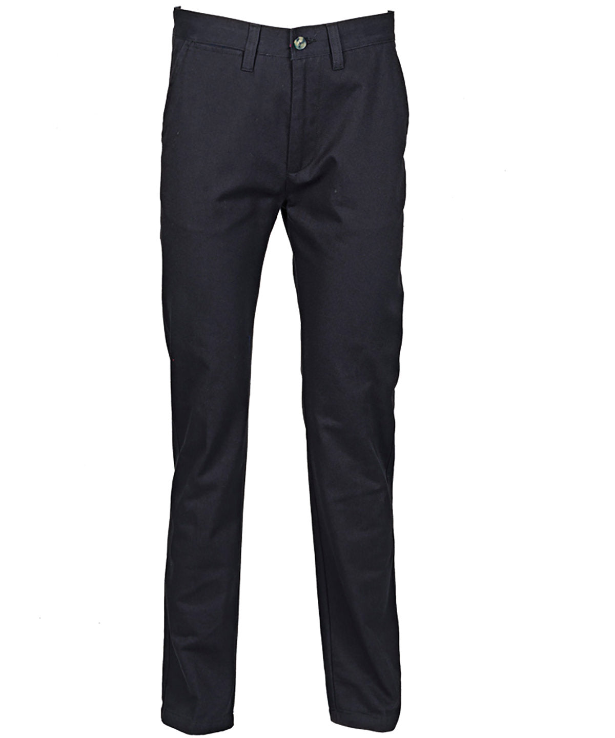 65/35 flat fronted chino trousers — Navy