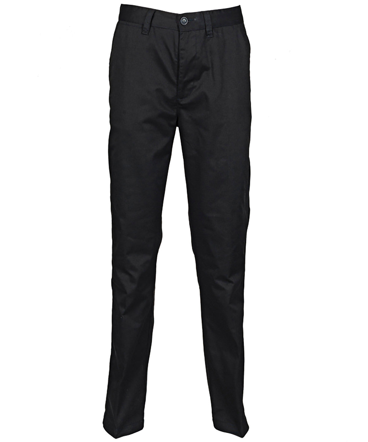 Women's 65/35 flat fronted chino trousers — Black