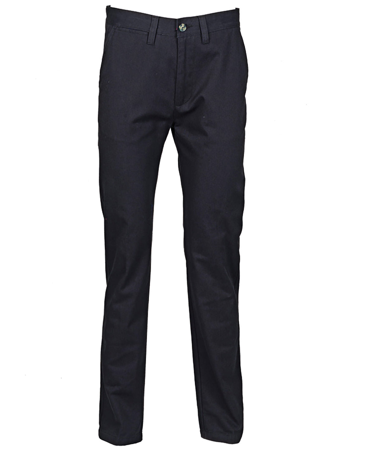 Women's 65/35 flat fronted chino trousers — Navy