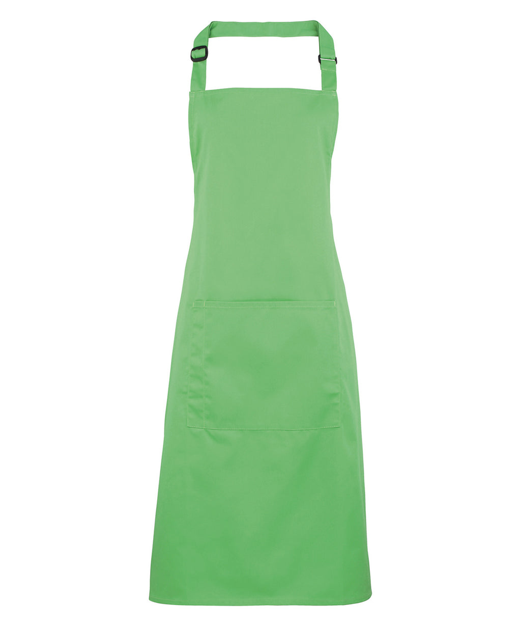 Colours bib apron with pocket (PR154)