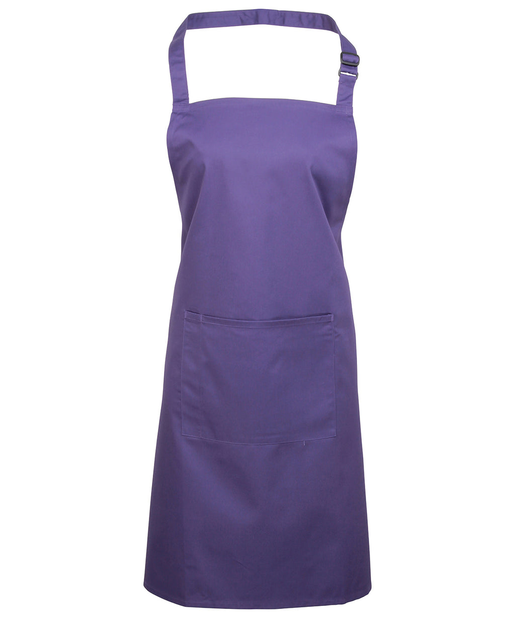 Colours bib apron with pocket (PR154)