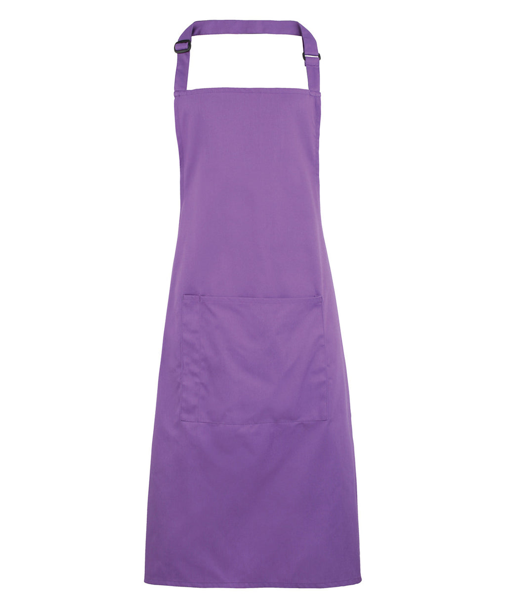 Colours bib apron with pocket (PR154)