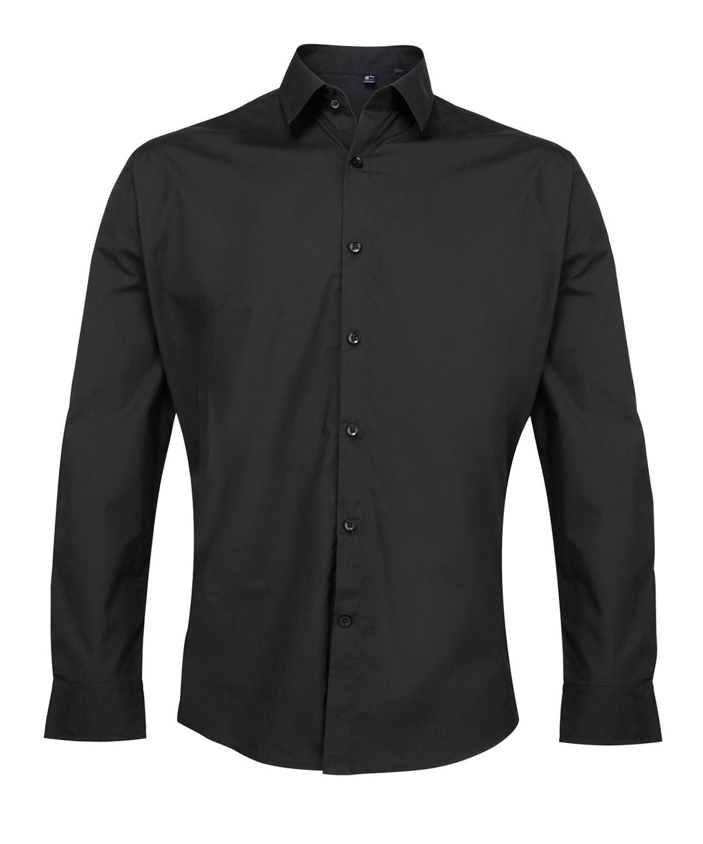 Supreme poplin long sleeve shirt — Black