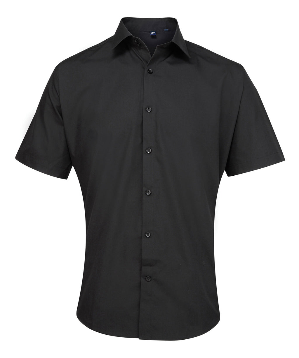 Supreme poplin short sleeve shirt — Black
