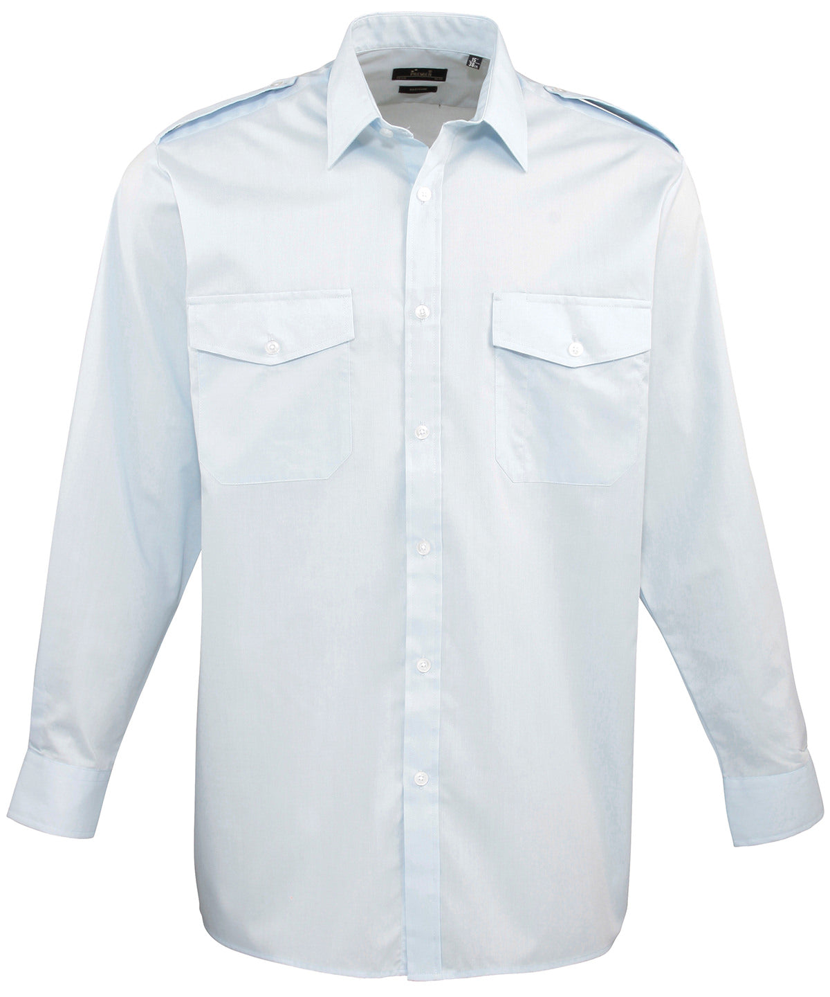 Long sleeve pilot shirt — Light Blue
