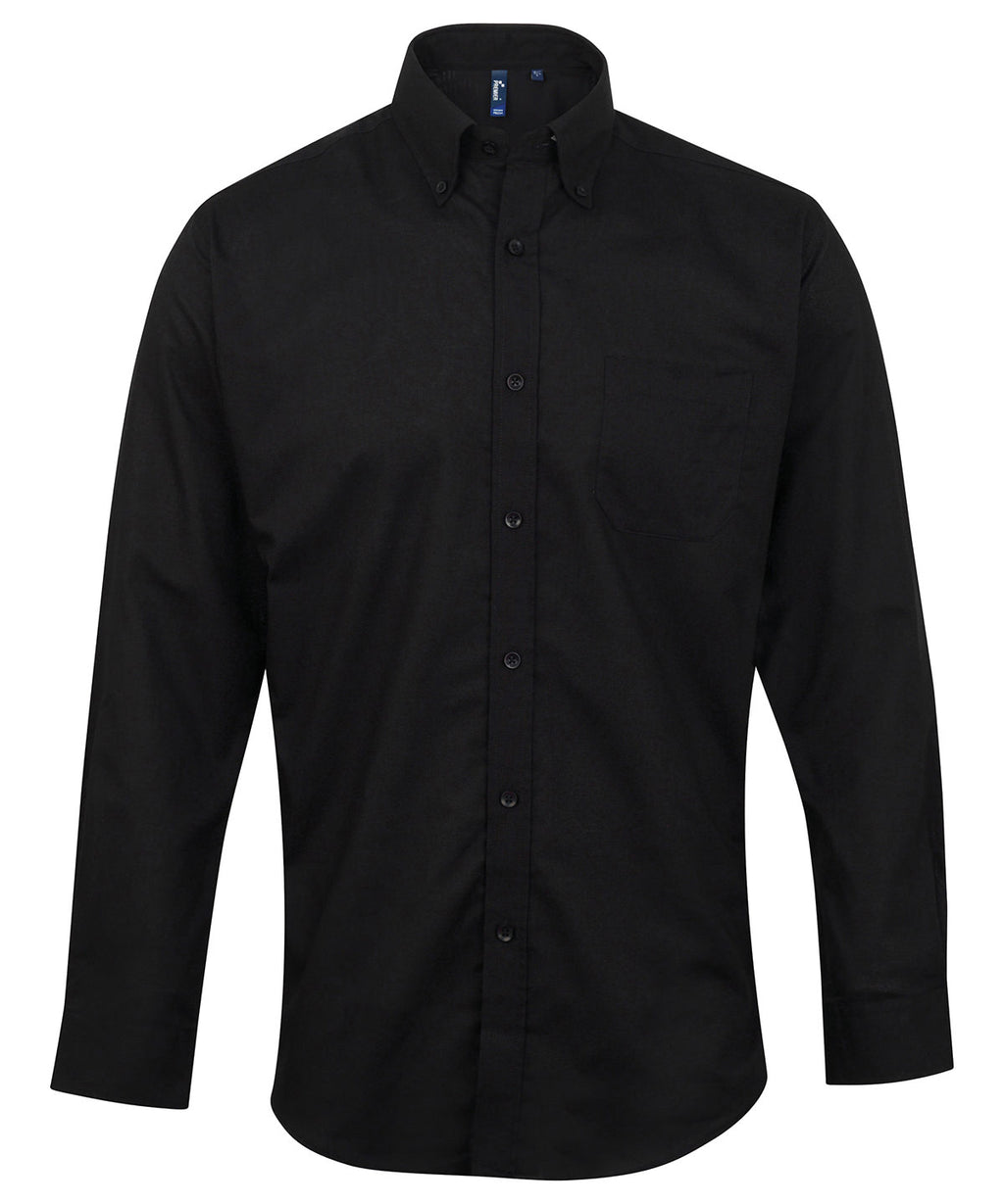 Signature Oxford long sleeve shirt — Black