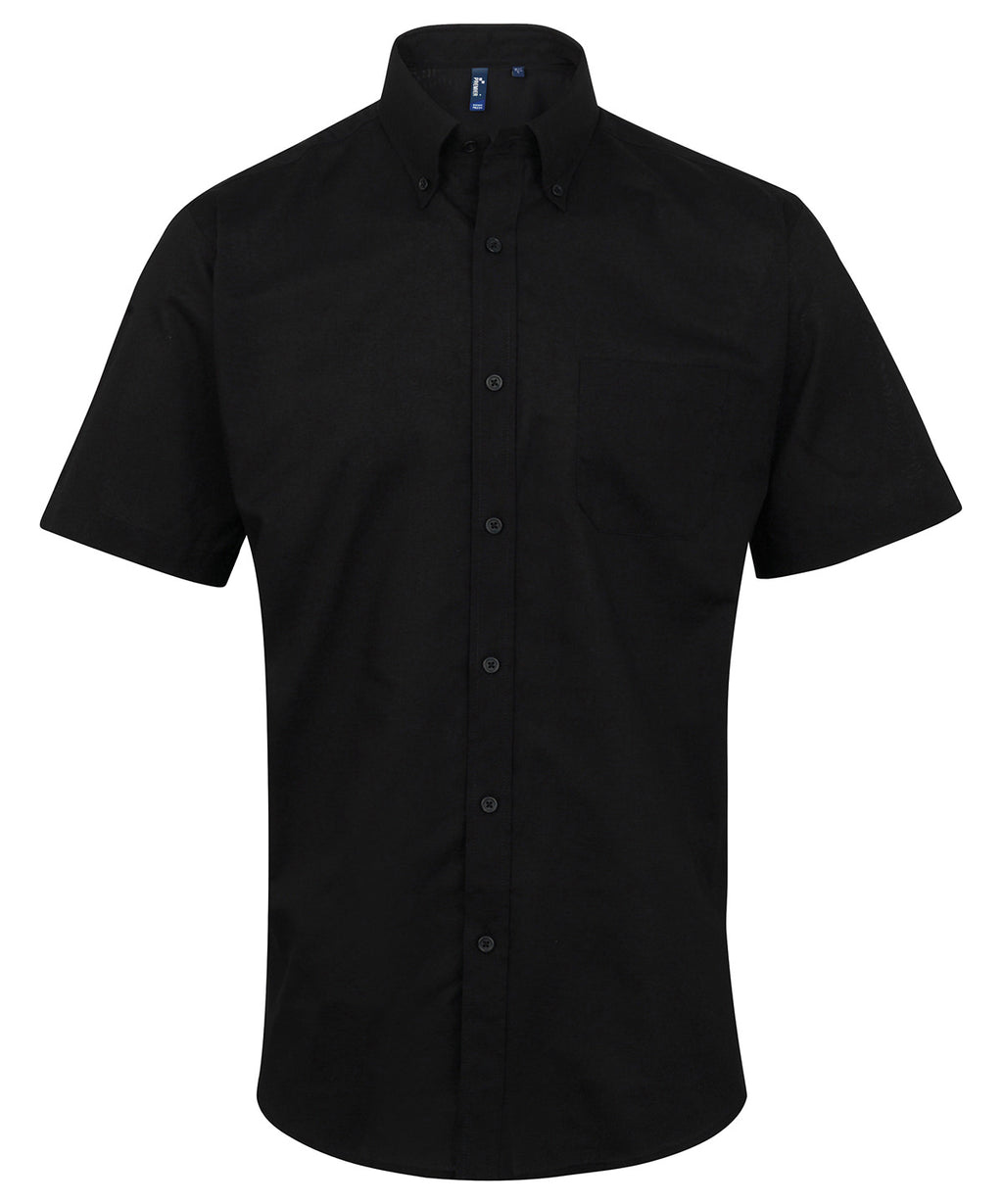 Signature Oxford short sleeve shirt — Black