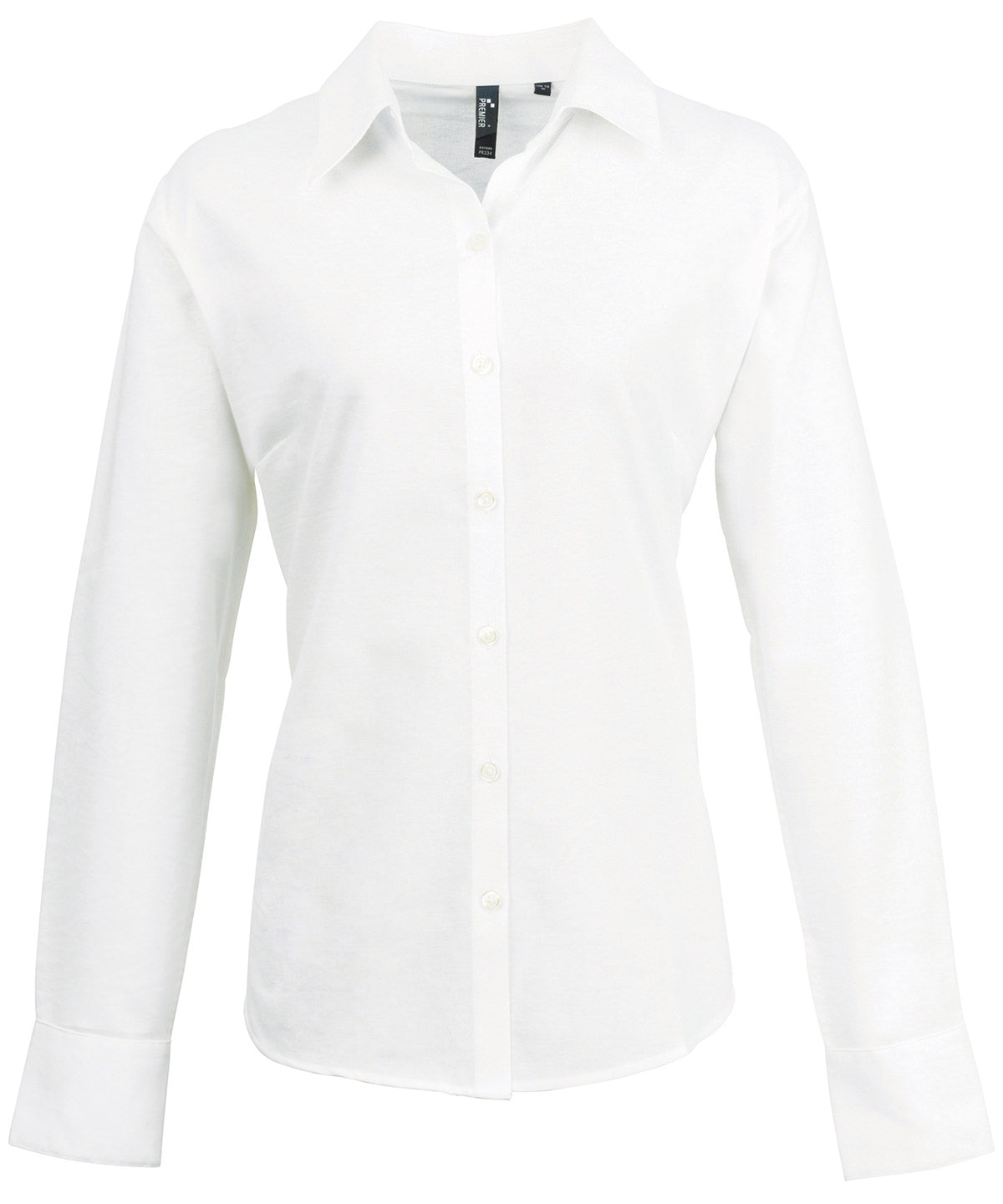 Women's signature Oxford long sleeve shirt — White