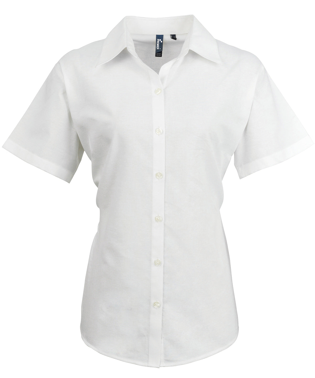 Women's signature Oxford short sleeve shirt — White