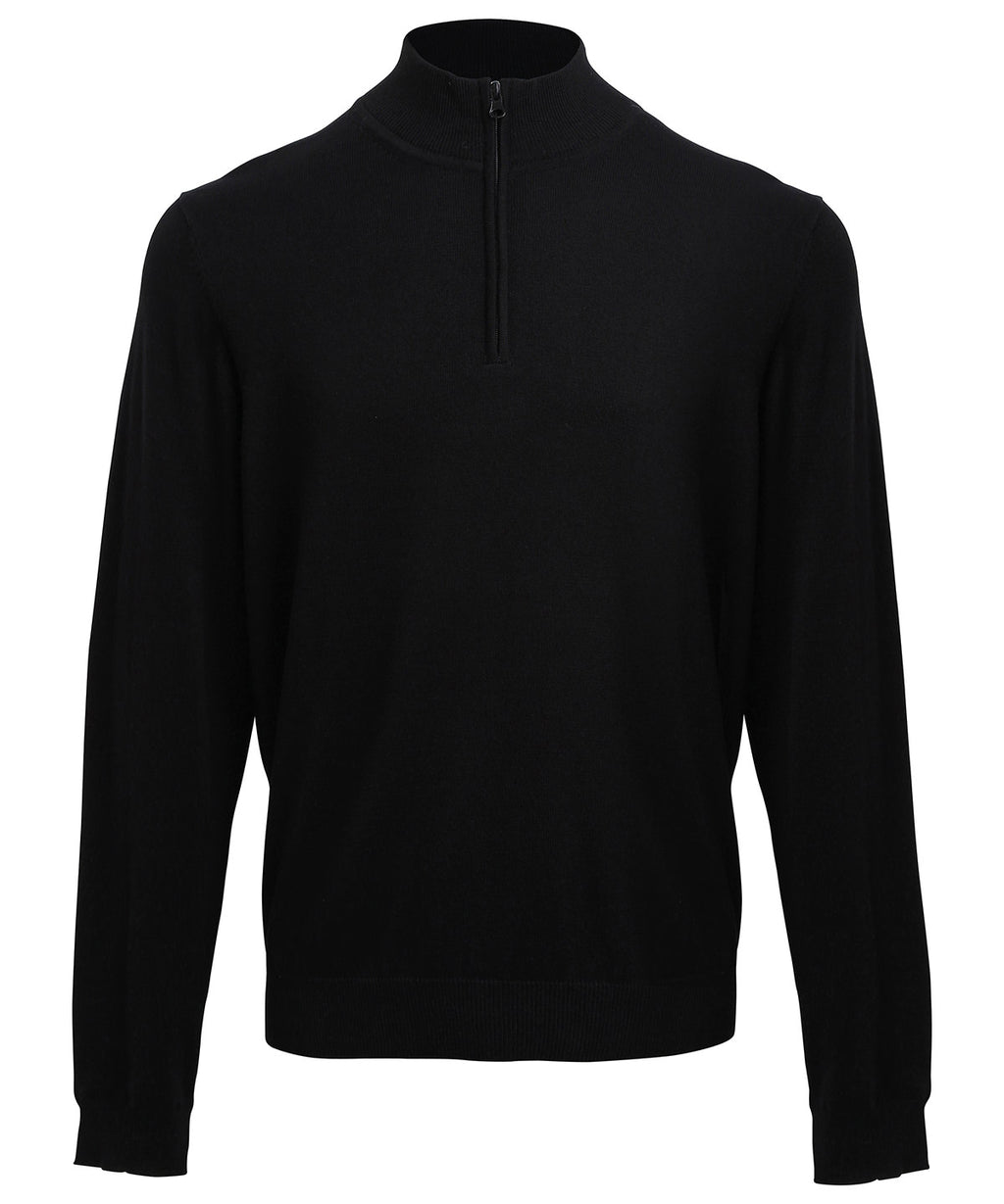Ľ zip knitted sweater