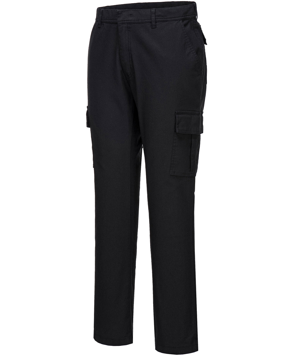 Stretch slim combat trousers (S231) slim fit — Black
