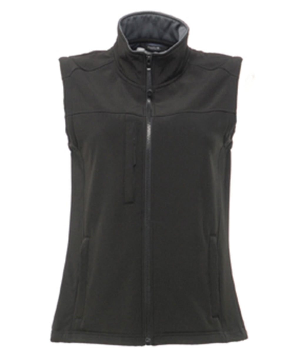 Women's Flux softshell bodywarmer — All Black