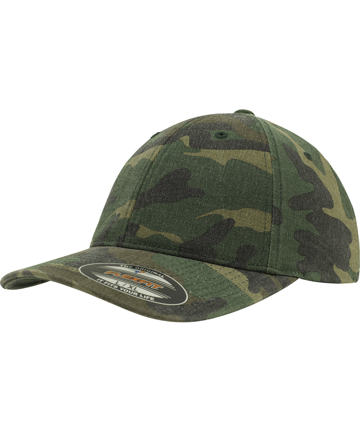 Flexfit garment washed camo (6977CA) - Green Camo