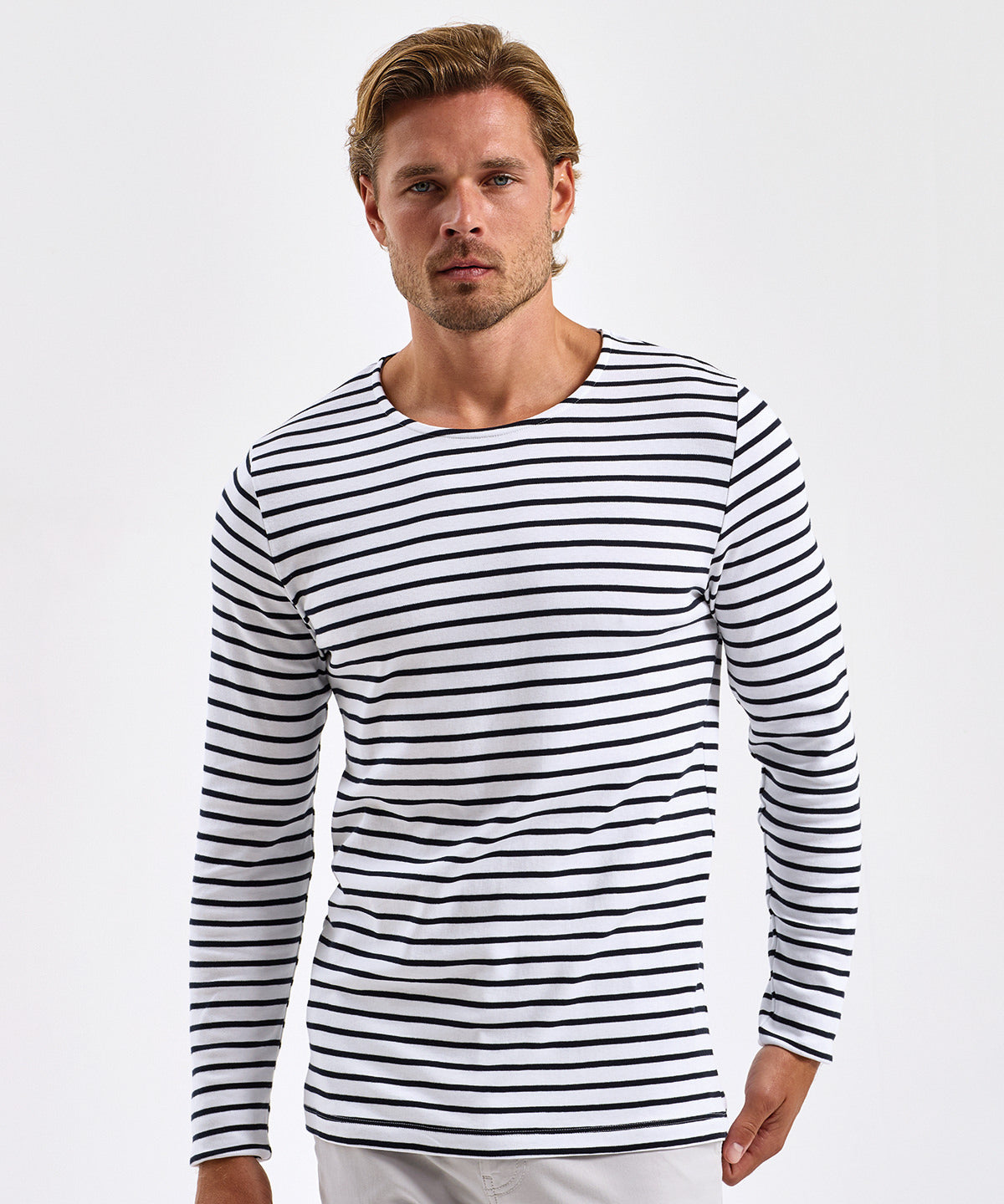 Men's Marinière coastal long sleeve tee — lifestyle