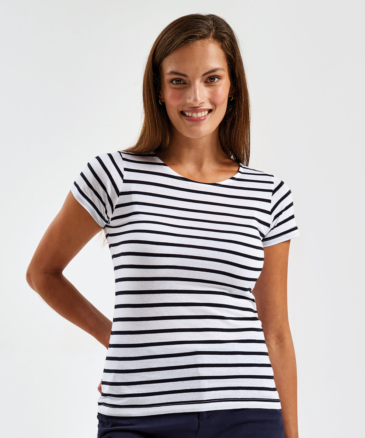 Women's Marinière coastal short sleeve tee — lifestyle