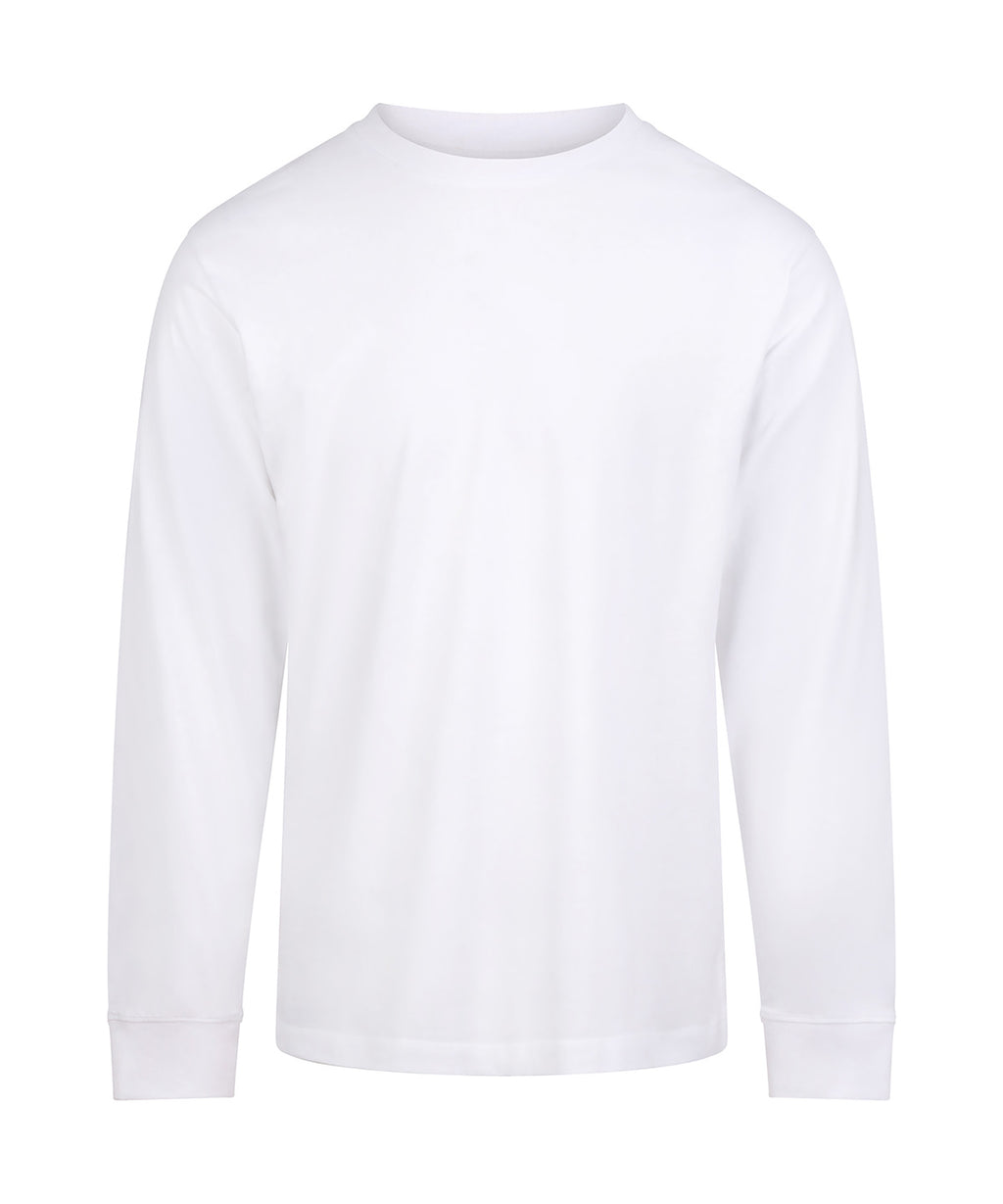 AWDis 180 long sleeve T — Arctic White