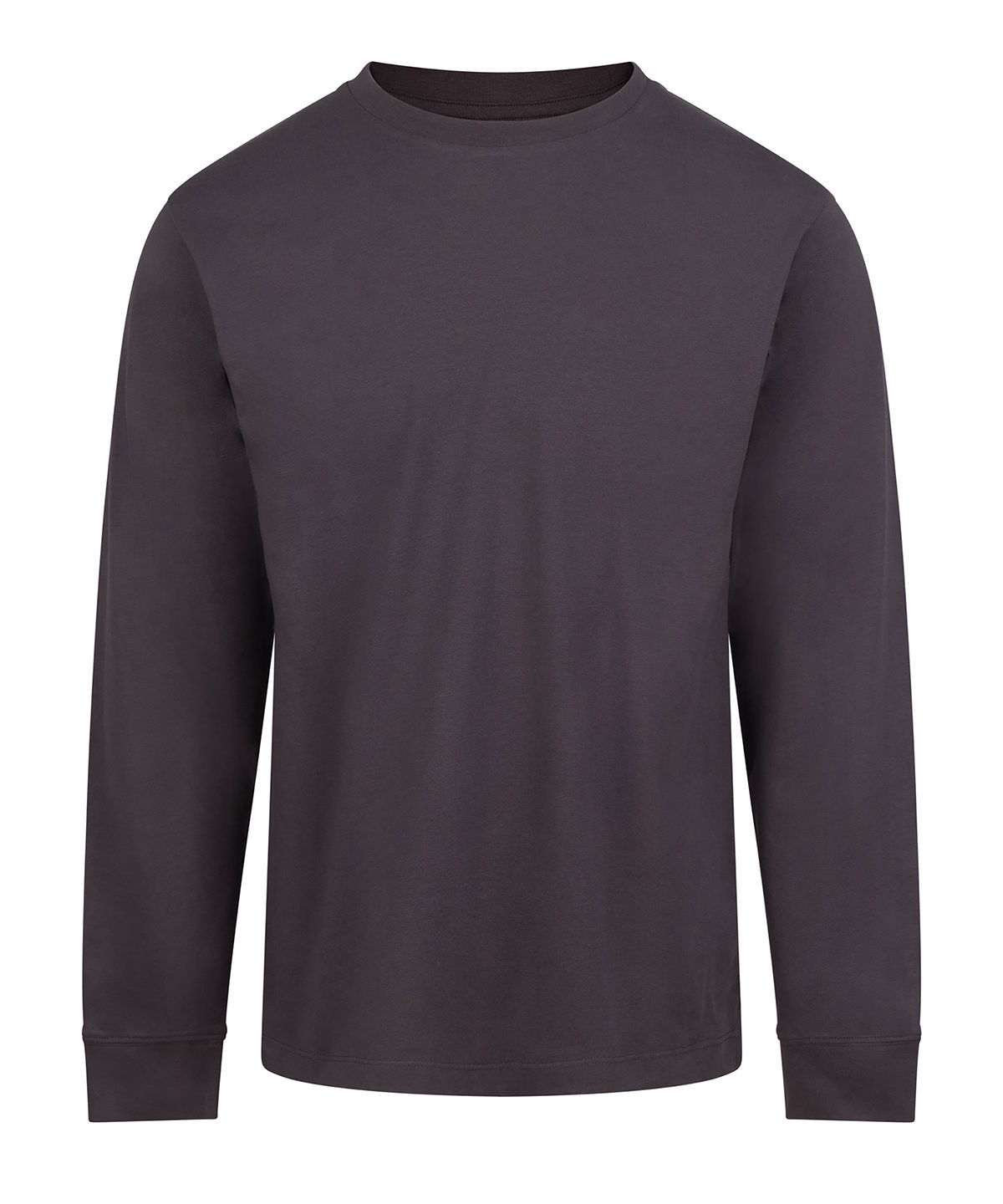 AWDis 180 long sleeve T — Solid Charcoal