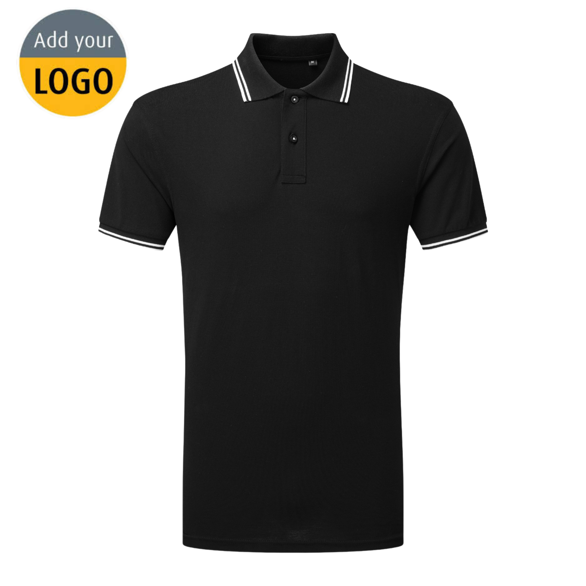 Men's classic fit tipped polo