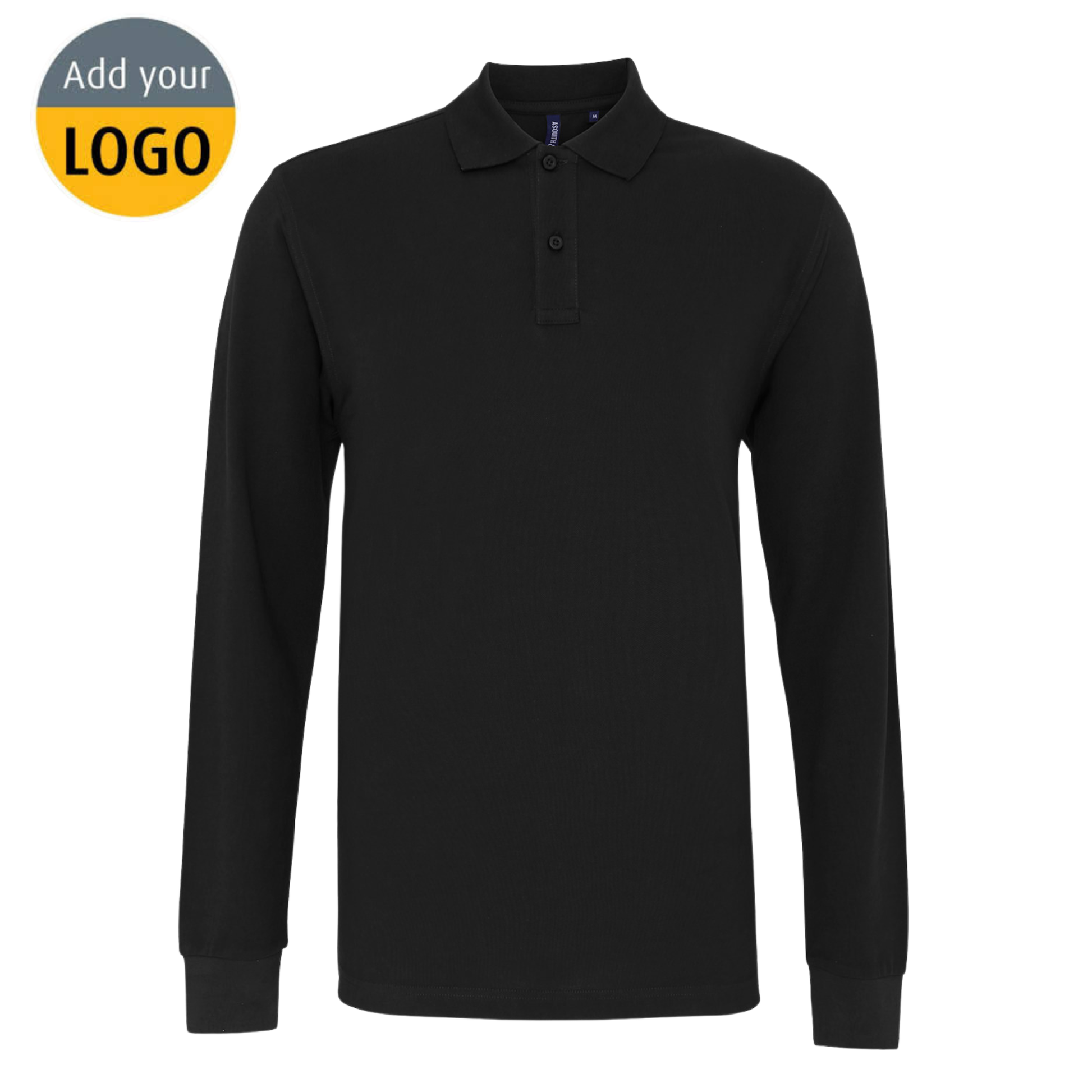 Men's classic fit long sleeved polo