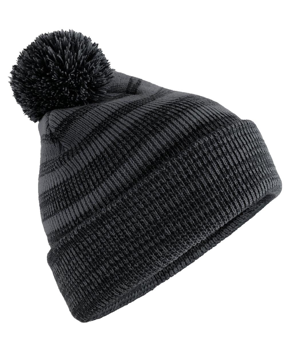 Team stripe beanie — Graphite Grey/Black